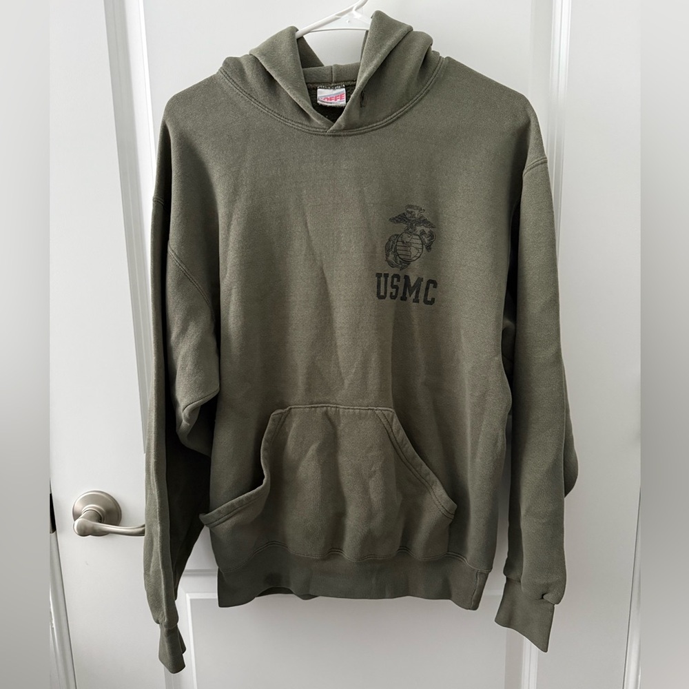 Soffe Green Sweatshirt Classic Crew Neck